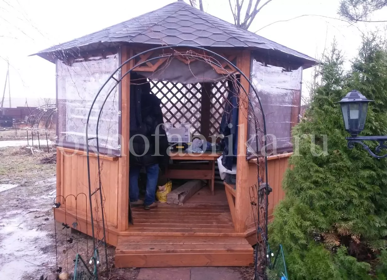 Мягкие окна для беседки