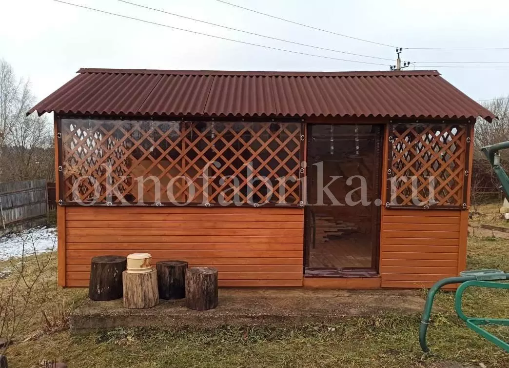 Мягкие окна для беседки
